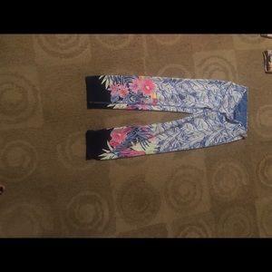 Multi colored Lilly cropped leggings
